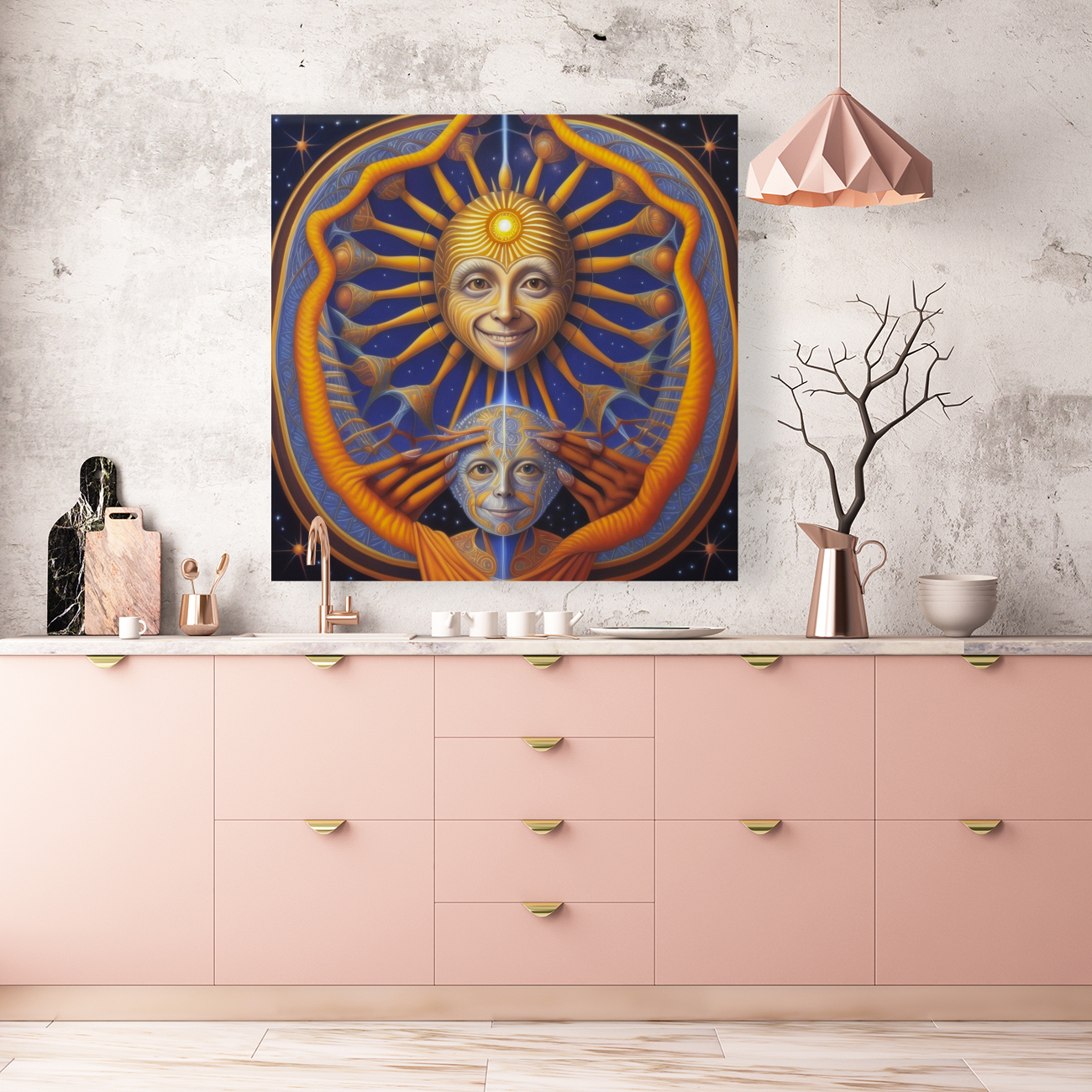 Gratitude for the Sun and the Moon Reproduction