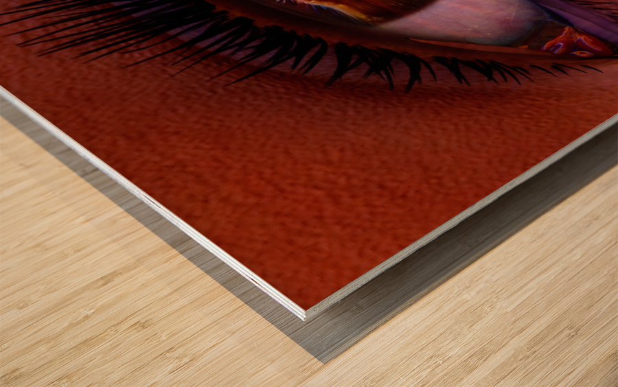 Female Space Explorer witnesses the Carina Nebula as seen by the James Webb Telescope Wood print