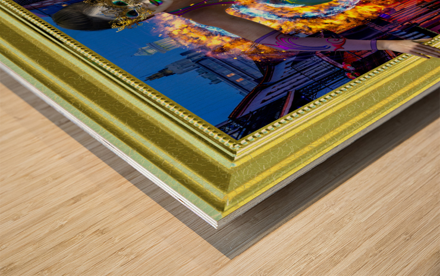 Out Of Mardi Gras Bourbon Street New Orleans Louisiana  Wood print