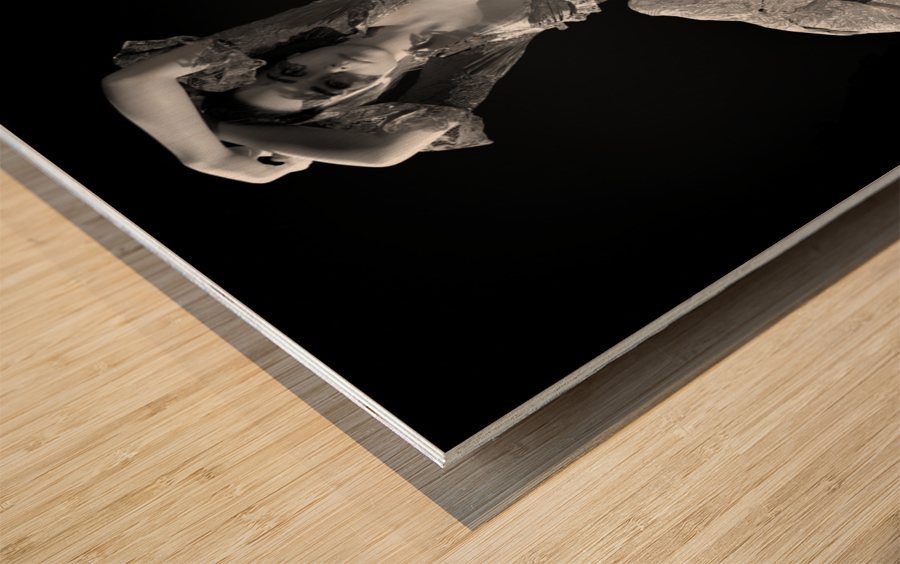 Paris 18th Century - Haute Couture - Ballet Theater  Wood print