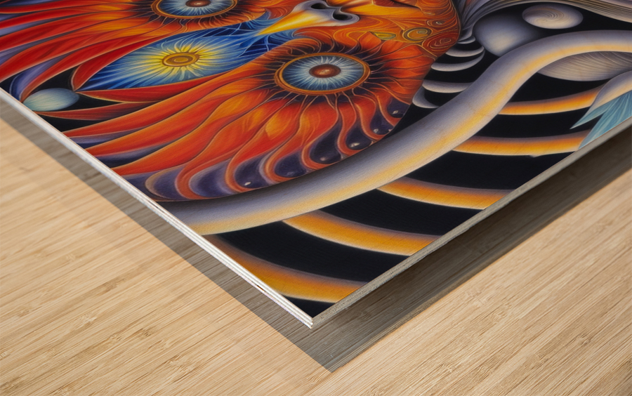 Accept Everything With Love Wood print