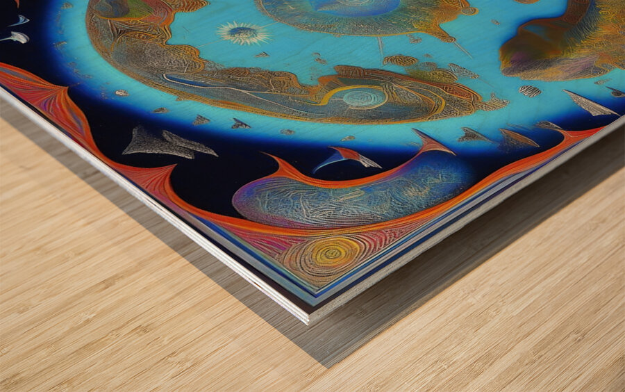 Daring Mystical Travelers Wood print