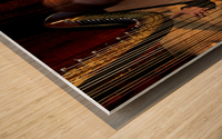 Serenade of the Celtic Harpist  Wood print